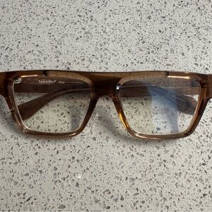 VisoOne Brown Alba Square Blue Light Glasses